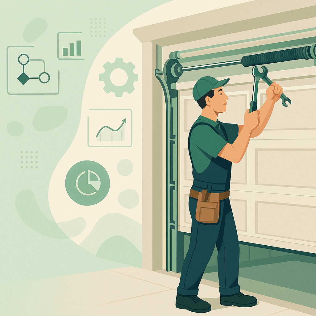 Garage Door Automation Illustration